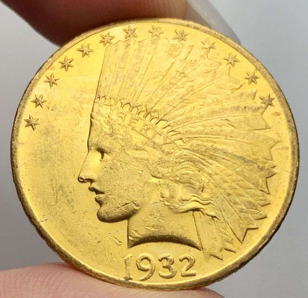 1932 Gold $10 Indian Head: Winner shall receive the exact coin shown here. (MR)
