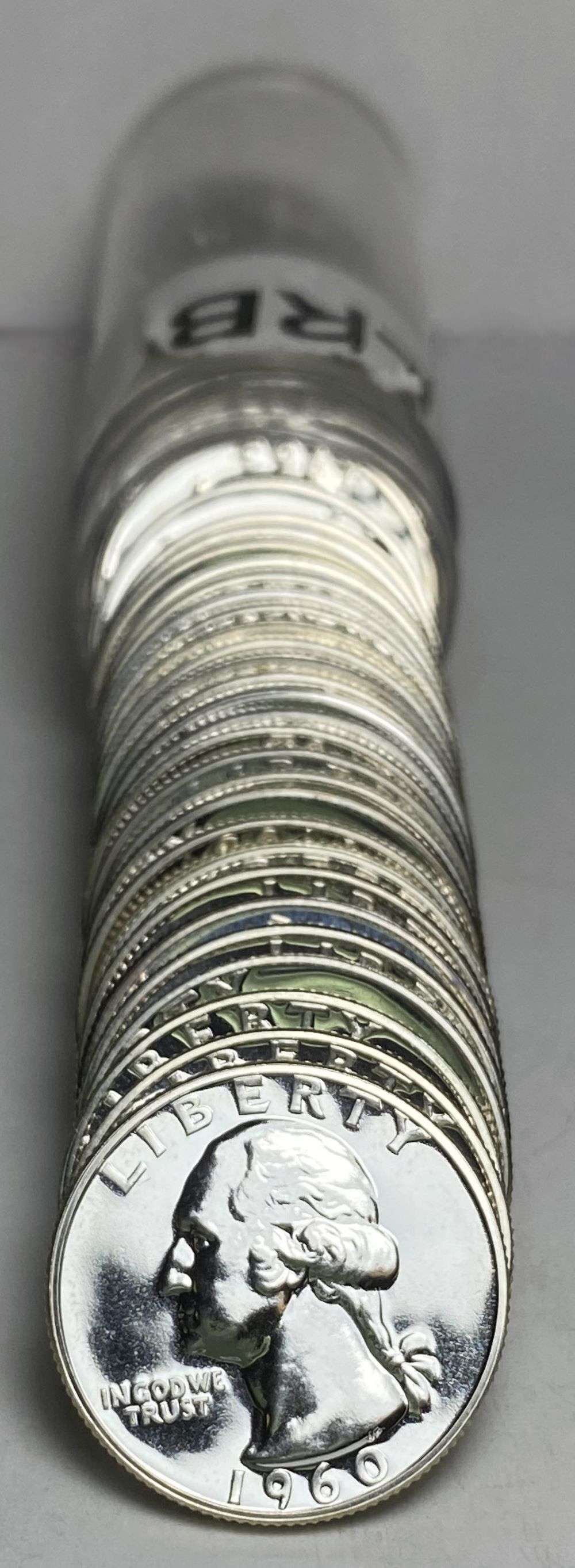 High Grade Roll (40-coins) 1960-1963 Proof 90% Silver Washington Quarters (1 of 3)