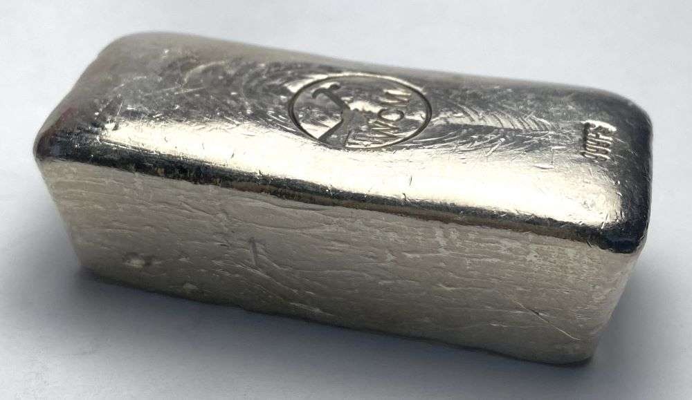 Vintage Poured WCM 6.2 ozt .999 Silver Bar (1 of 6)