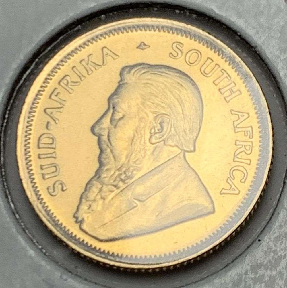 1980 South African Krugerrand 1/10 ozt Gold (1 of 3)