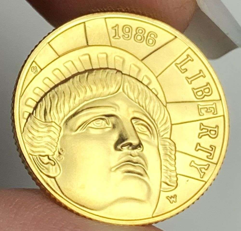 1986-W Statue Of Liberty Gold $5 Commemorative: Winner shall receive the exact coin shown here. (MR/TVC=RPLC)