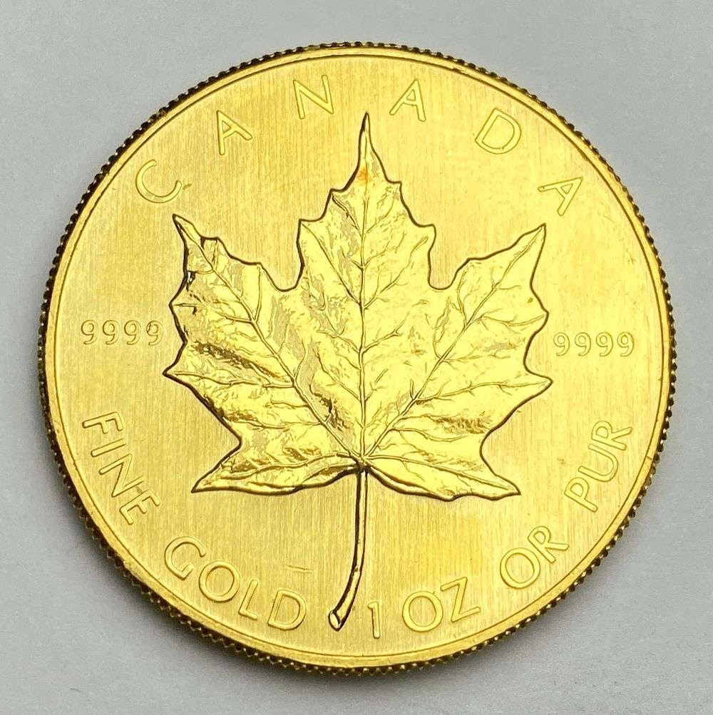 Last Minute Gold! Vintage 1983 Canada $50 Maple Leaf 1 ozt .9999 Gold (1 of 2)