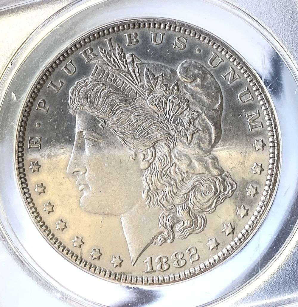 Last Minute! 1882 Morgan Silver Dollar ANACS MS62 DMPL (1 of 6)