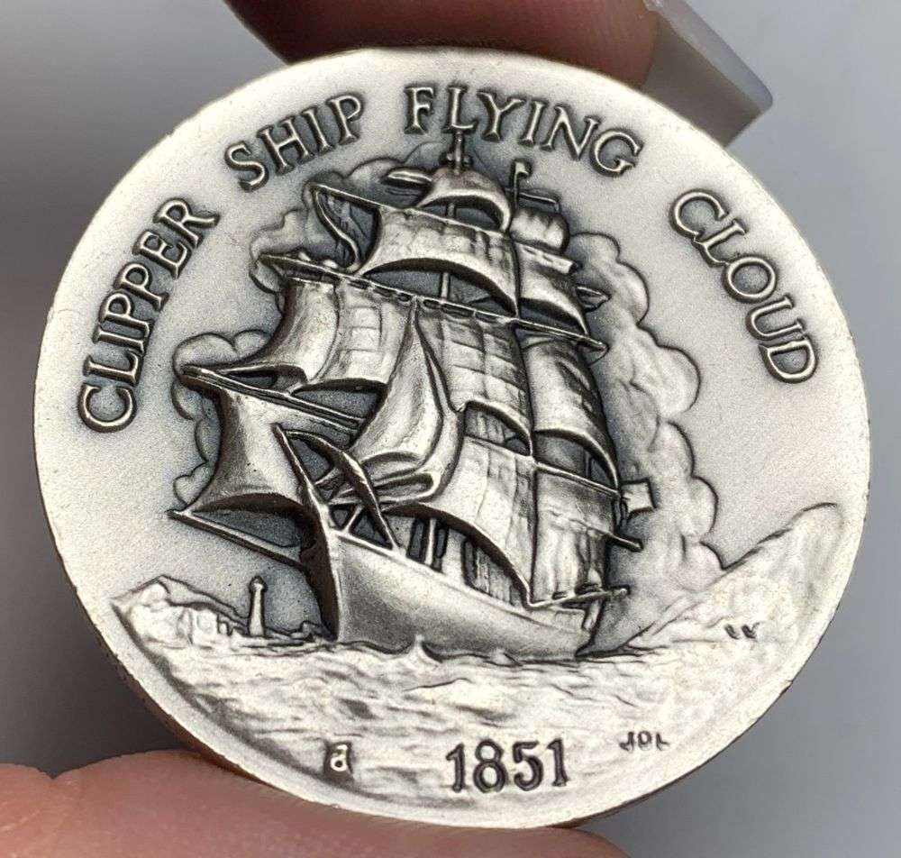 Vintage 1851 Clipper Ship Flying Cloud Medallic Art Co. Commemorative #859 1.125 ozt .999 Silver: This consignment, we hope to offer over time across our various Whatnot channels, with the best material featured in our Wednesday auctions. We hope to be done with this stuff by the beginning of 2027