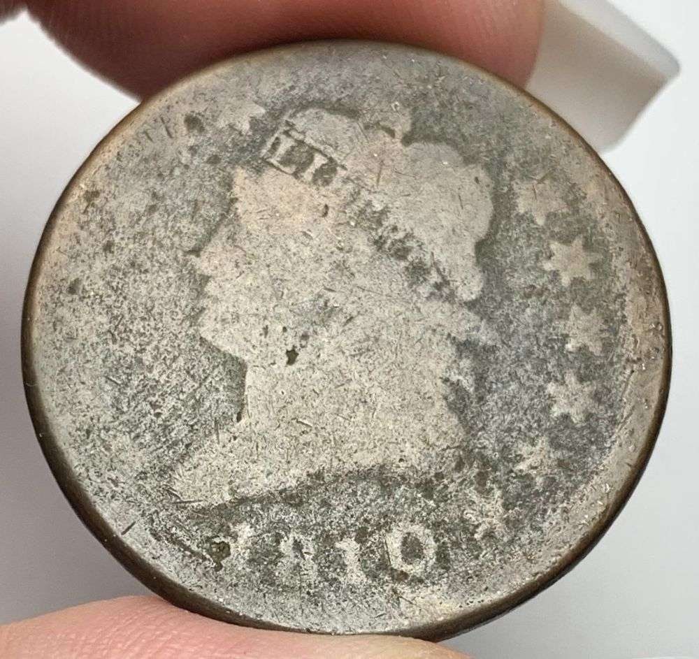1810 Draped Bust Large Cent VG+ (1 of 2)
