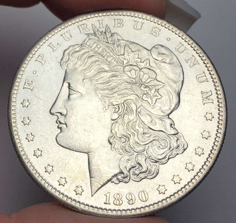 1890-S Morgan Silver Dollar MS63 (1 of 7)