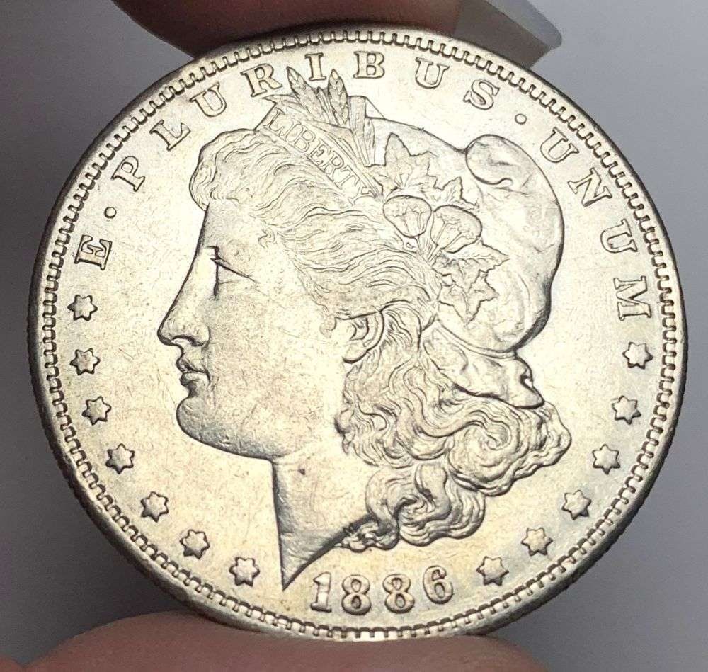 1886-S Morgan Silver Dollar AU (1 of 7)