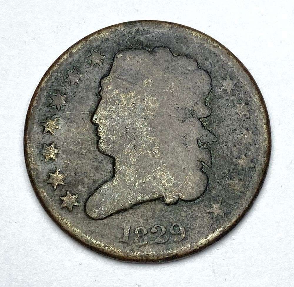 1829 Coronet Head Cent Fine Details (1 of 2)