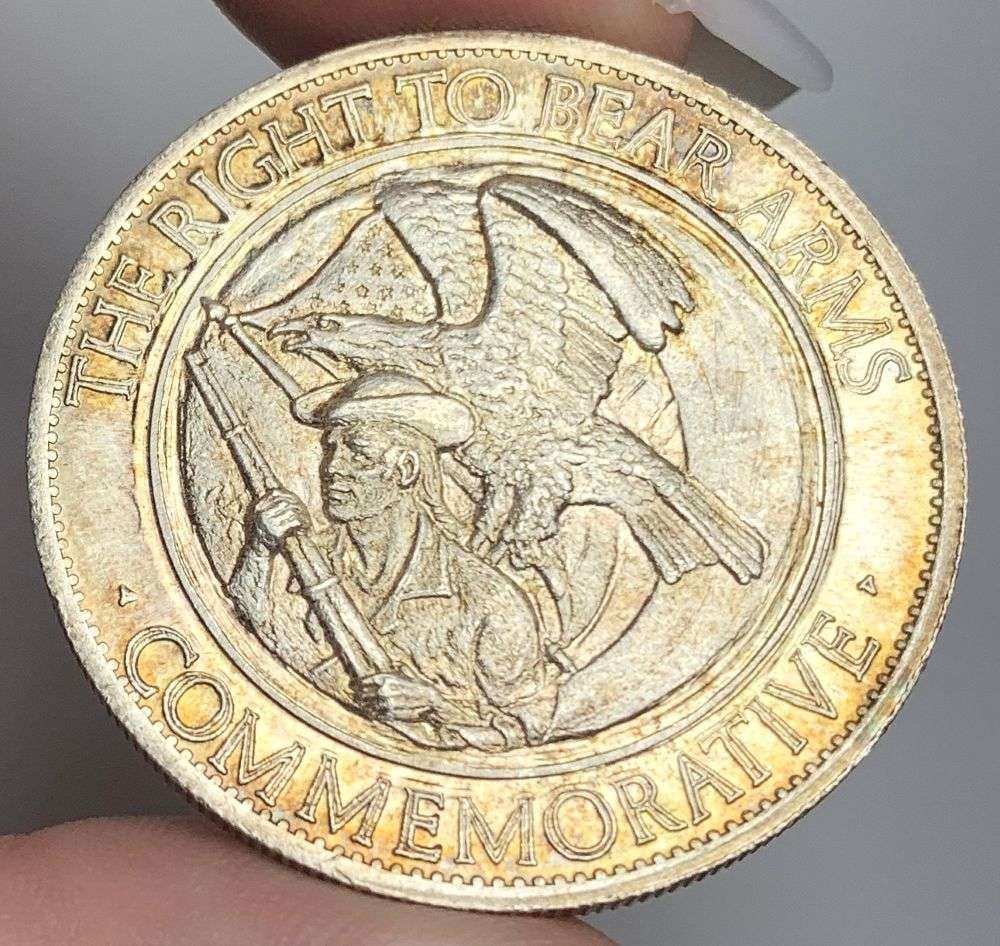 1974 The Right To Bear Arms Commemorative 1 ozt .999 Silver: Winner shall receive the exact coin shown here. (MR/RB)