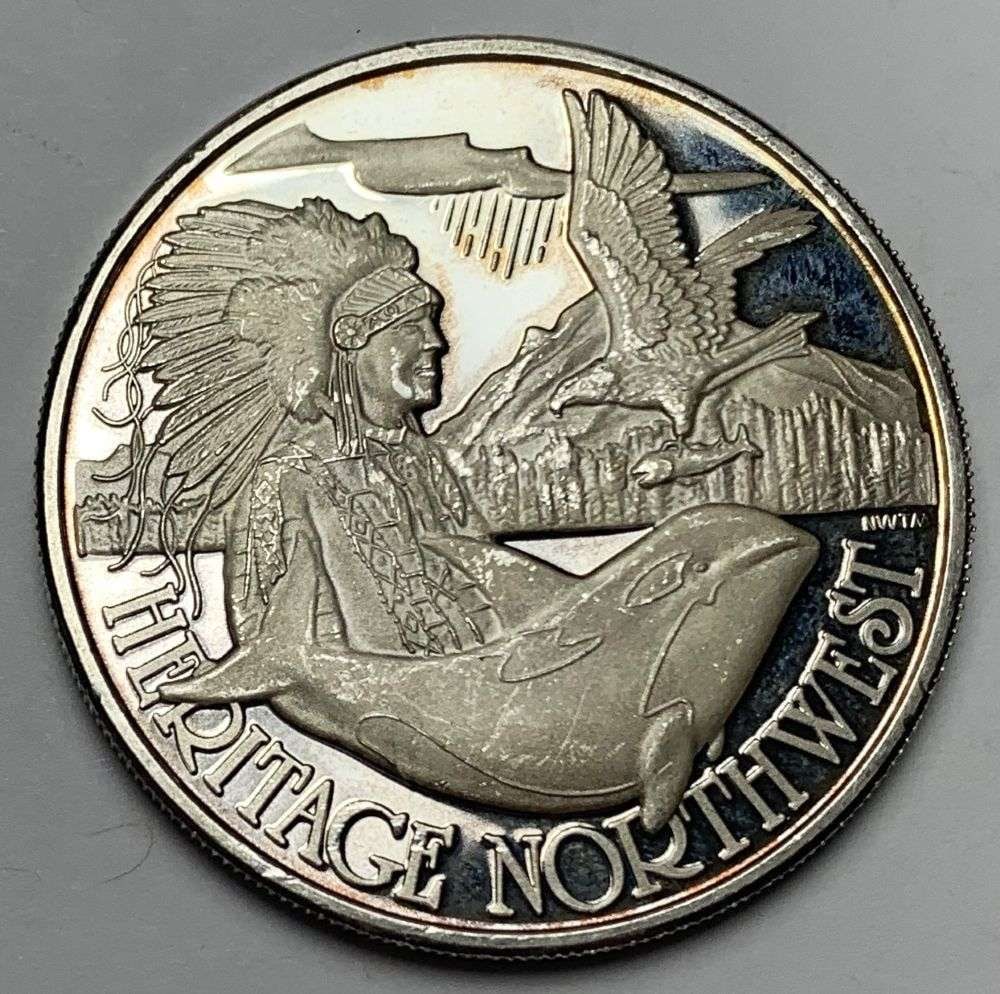 Heritage Northwest "Mcdonald's Golf Challenge" Proof 1 ozt .999 Silver: Winner shall receive the exact coin shown here. (MR/RB)
