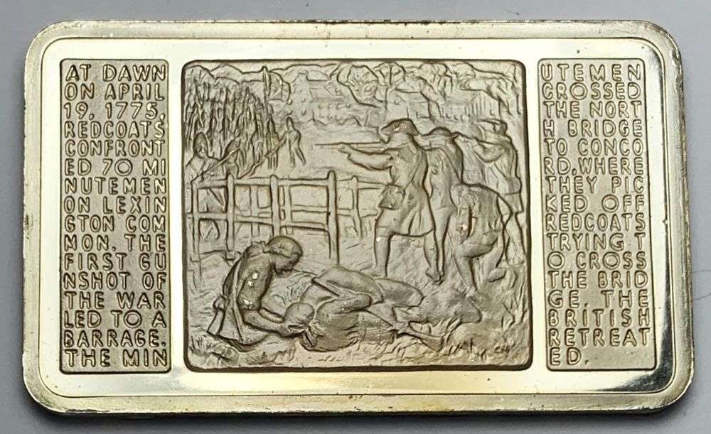 1775-1975 First American Bicentennial Victory 1 ozt .999 Silver Bar (1 of 2)