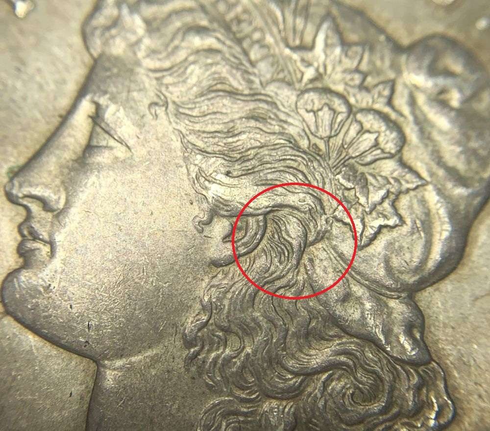 Stamp Error 1904 Morgan Silver Dollar MS64 (1 of 3)