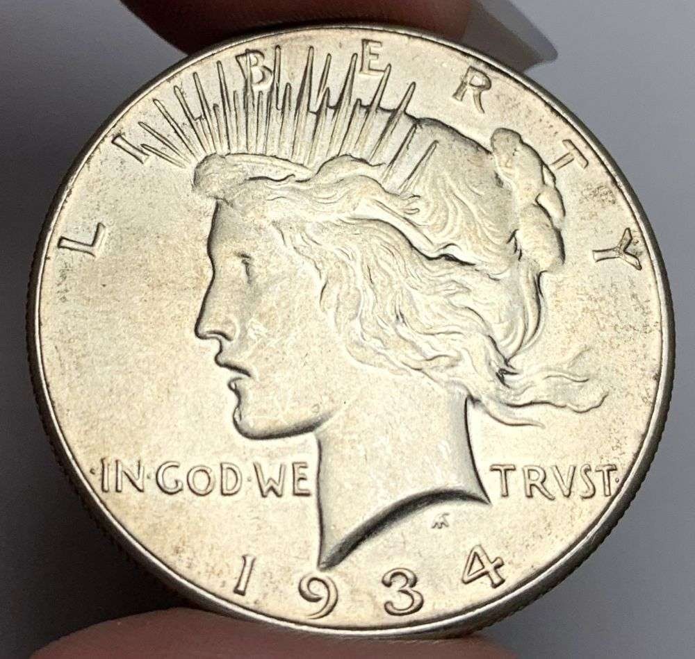 1934 Peace Silver Dollar MS63 Details (1 of 2)