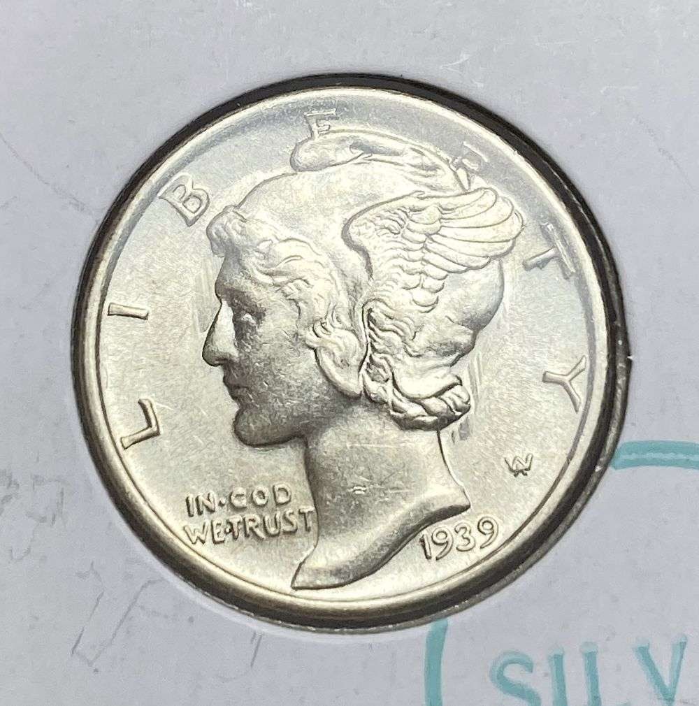 1939-S Mercury Silver Dime MS67 FB (1 of 3)