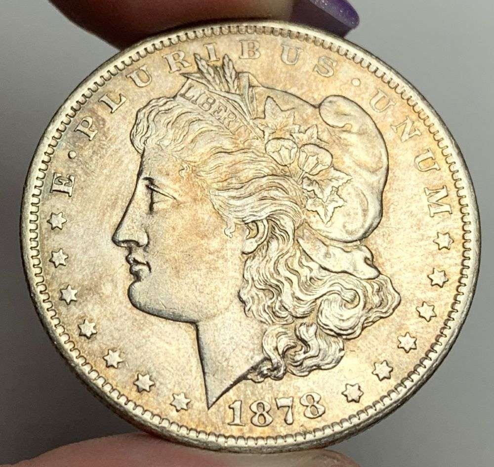 1878-CC Morgan Silver Dollar AU58 (1 of 3)