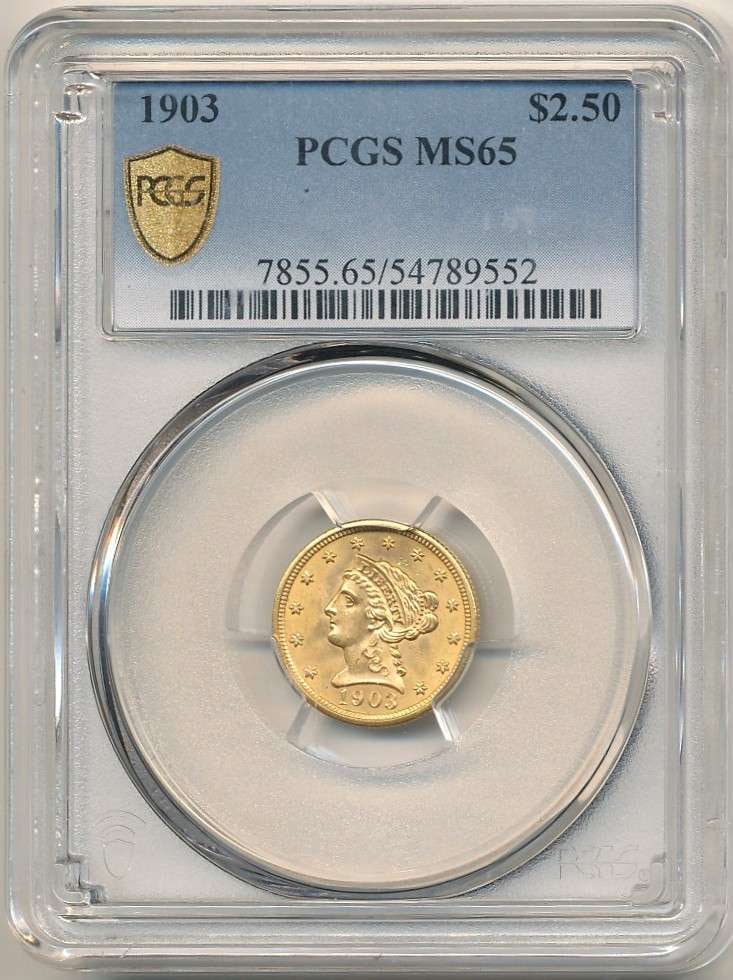 1903 Gold $2.50 Liberty Head PCGS MS65 (1 of 4)
