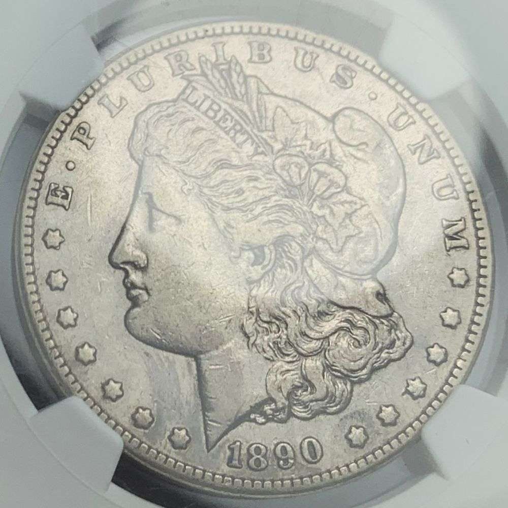 1890-CC Morgan Silver Dollar NGC VF30: Winner shall receive the exact coin shown here. (MR/UBB)