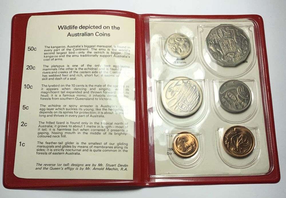 1978 Royal Australian Mint Wildlife Series Uncirculated Set (6-coins): Winner shall receive the exact set (6-coins) shown here. (MR/LB)