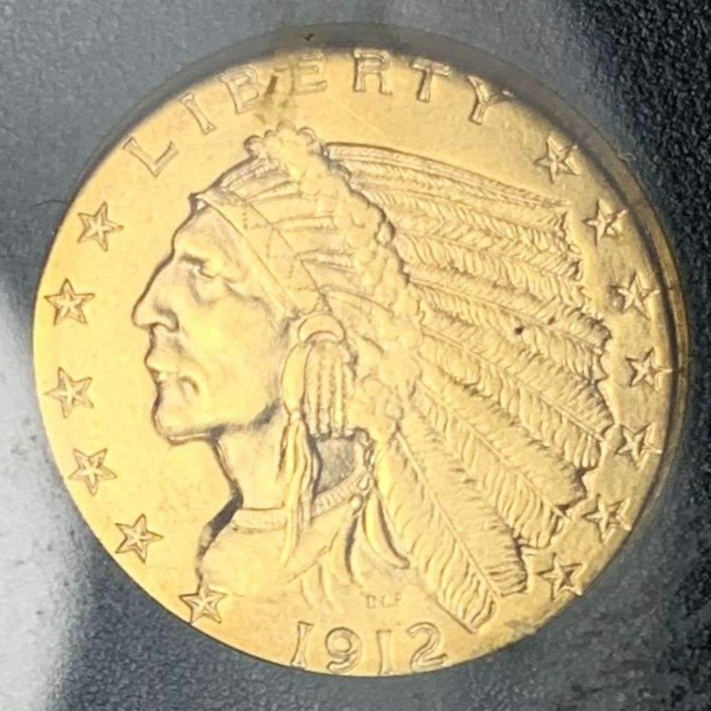 1912 Gold $2.50 Indian Head MS62 (1 of 4)