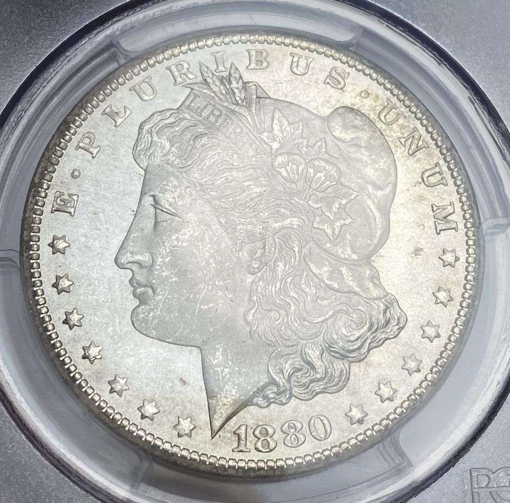 1880-CC Morgan Silver Dollar PCGS MS65 8/Low 7 (1 of 5)