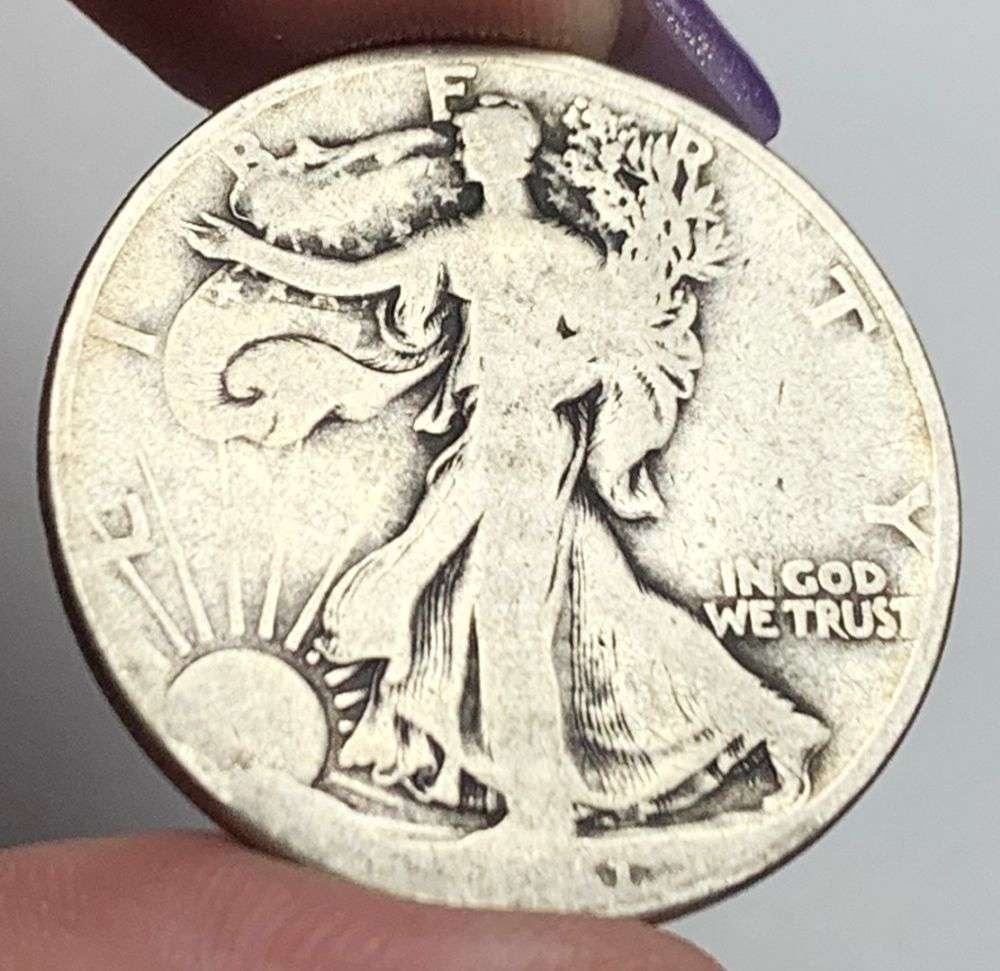 Key Date 1921-D Walking Liberty Silver Half Dollar Good (1 of 2)