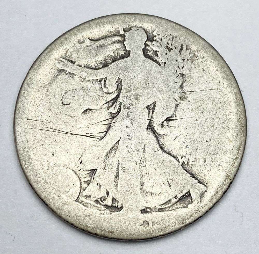 Key Date 1921-D Walking Liberty Silver Half Dollar Good (1 of 2)