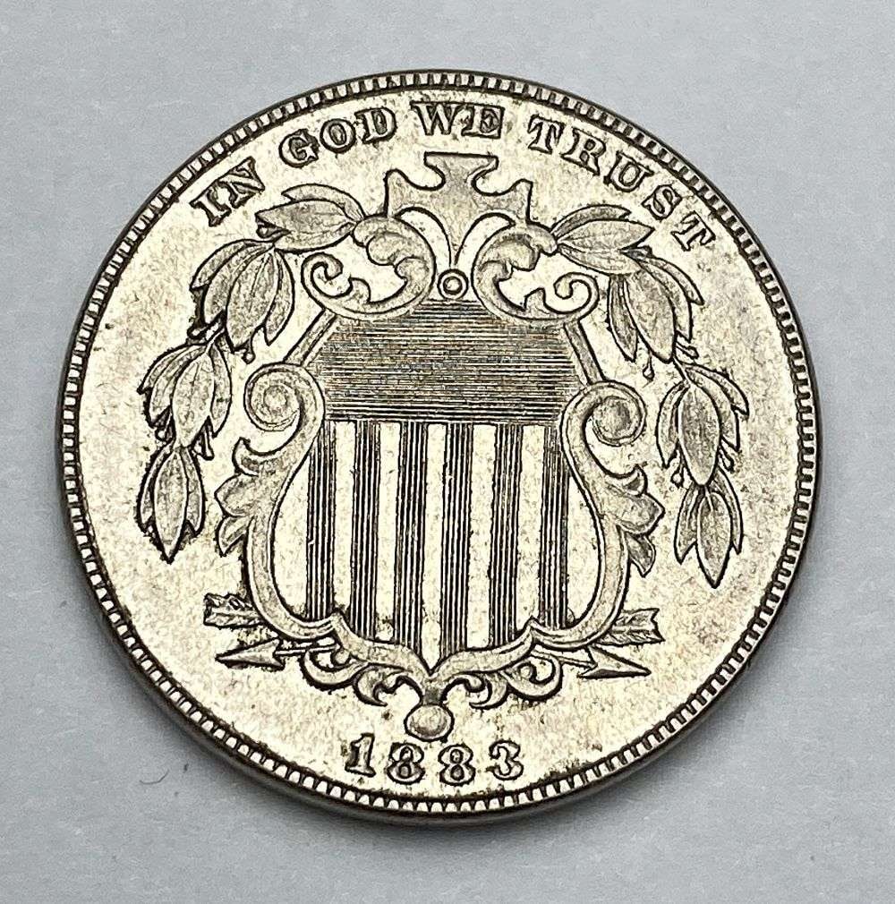 1883 United States 5 Cents AU58 (1 of 2)