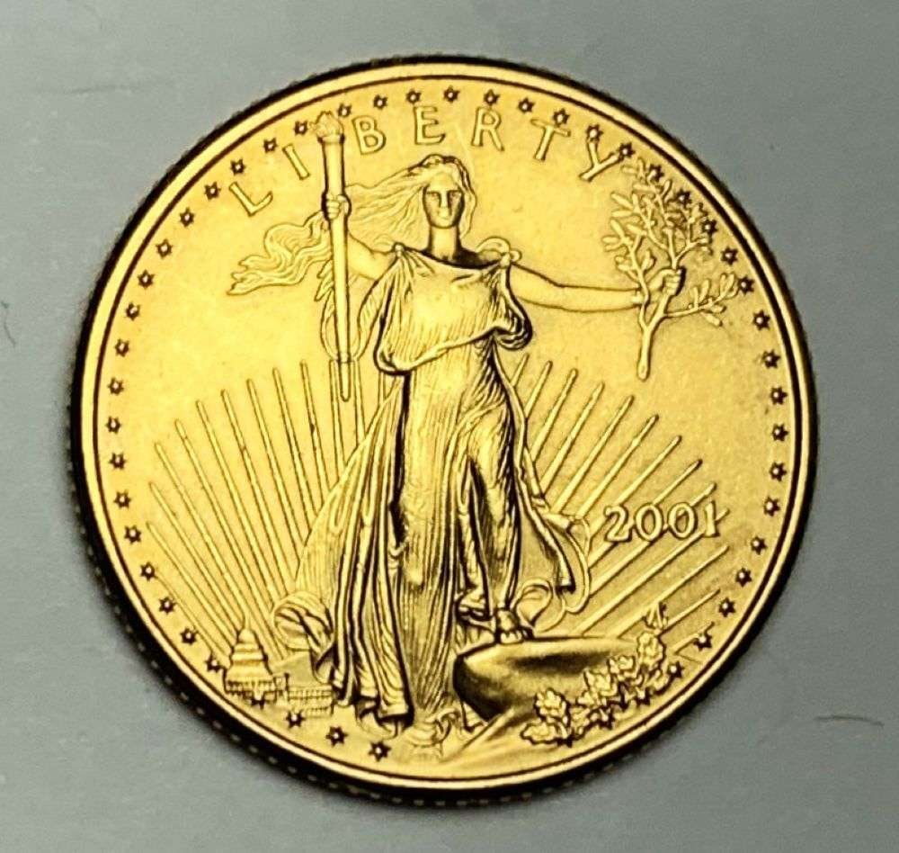 Last Minute Gold! Rare 2001 American $10 Gold Eagle 1/4 ozt (1 of 3)
