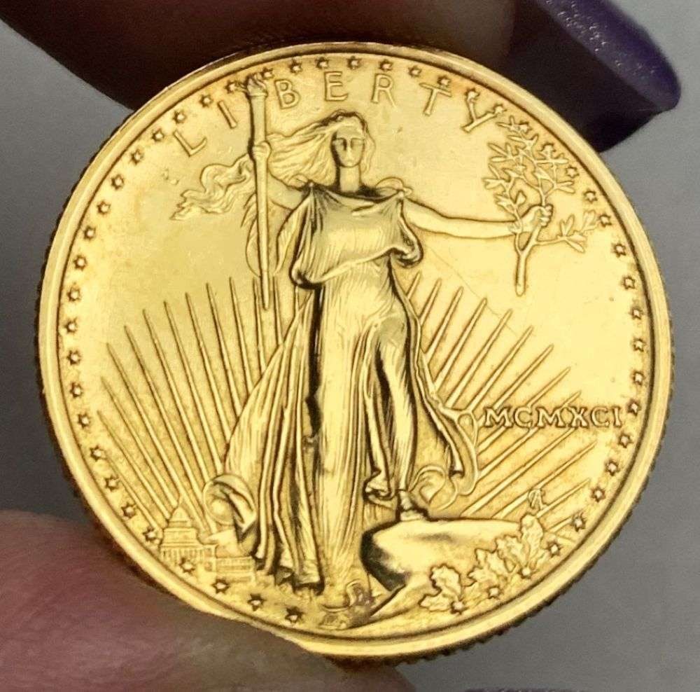 Last Minute Gold! Rare Roman Numeral 1991 American $10 Gold Eagle 1/4 ozt (1 of 3)
