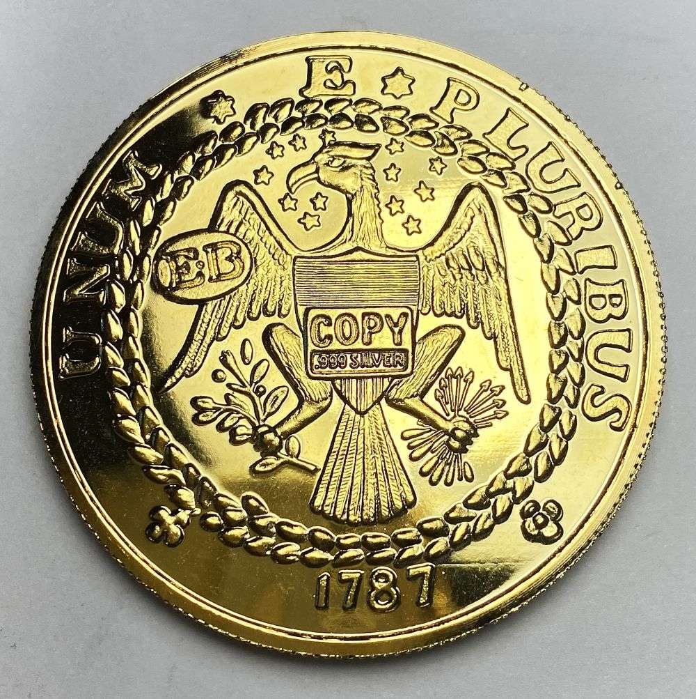 1787 Brasher Doubloon Design 2 ozt .999 Silver (1 of 3)