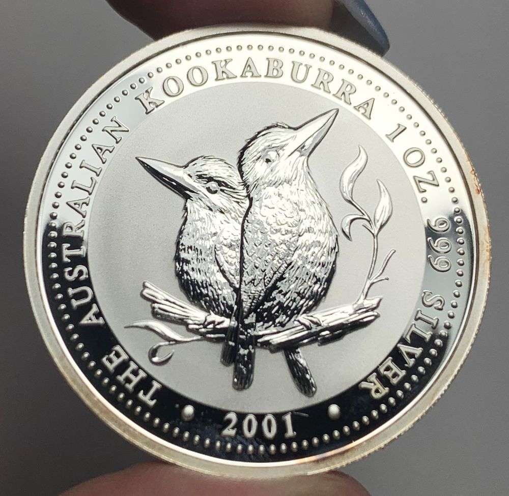 Last Minute! 2001 Australian Kookaburra 1 ozt .999 Silver Dollar (1 of 2)