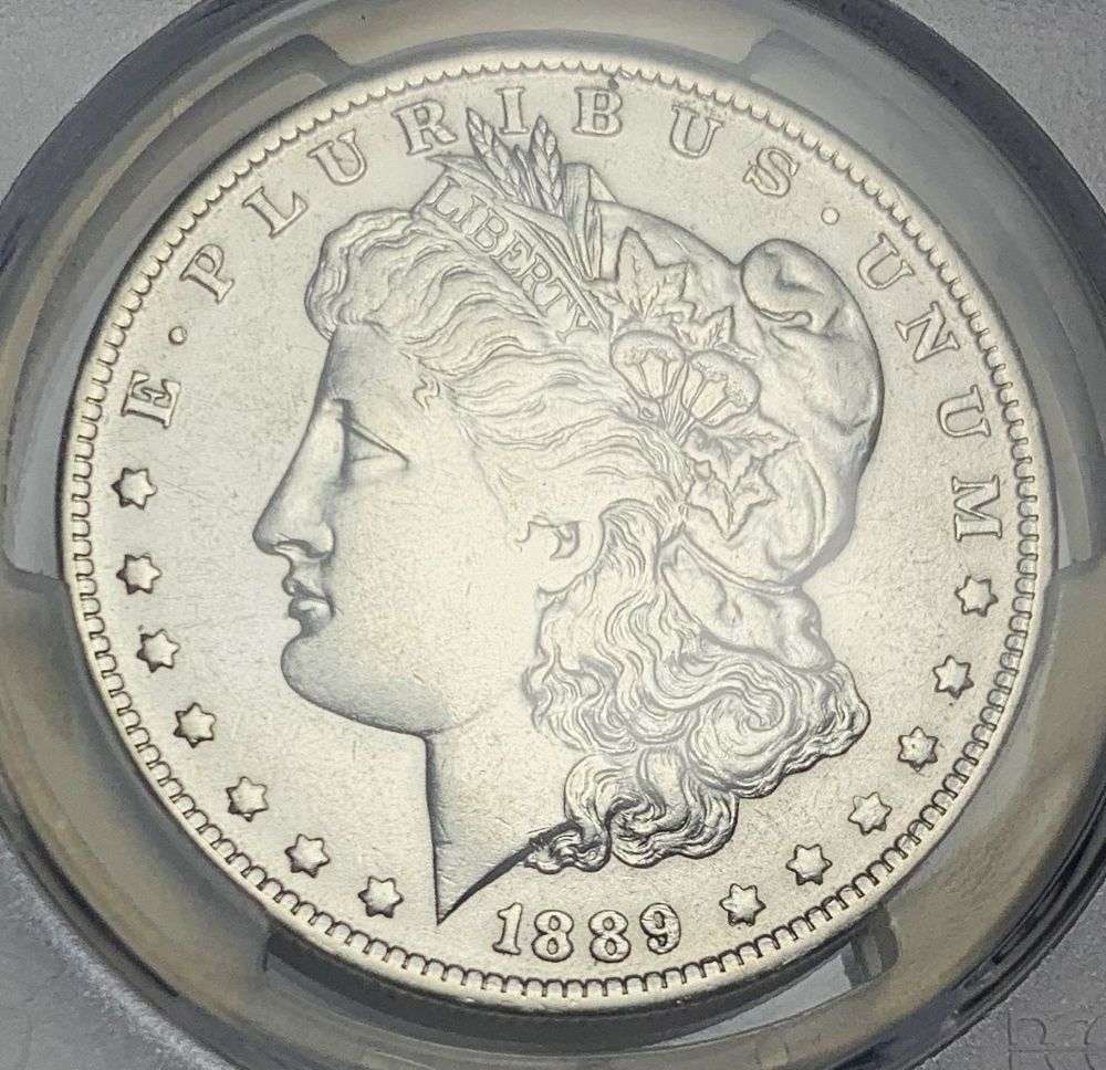 Last Minute! 1889-O Morgan Silver Dollar PCGS XF45: Winner shall receive the exact coin shown here. (MR/UB)
