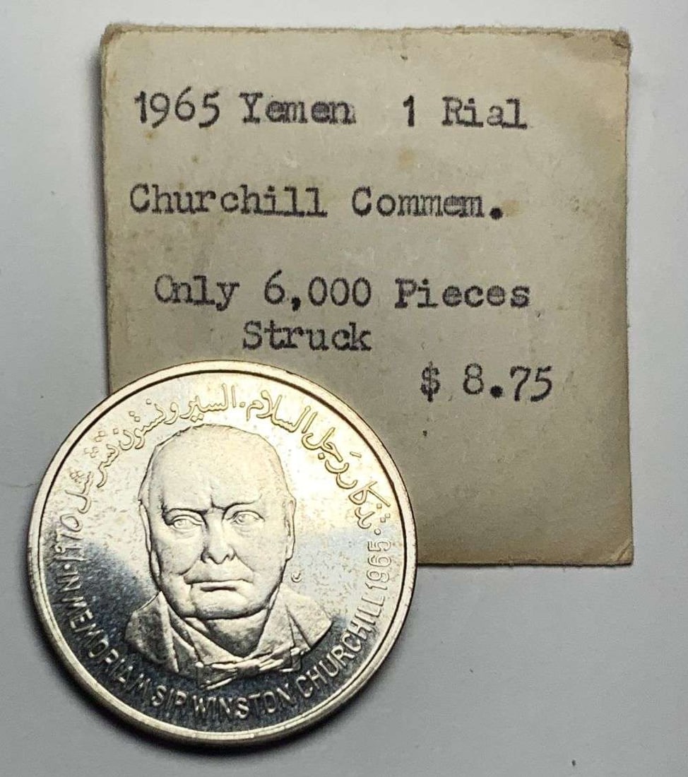 Last Minute! 1965 Winston Churchill Yemen Silver Proof Commemorative Rial: This consignment, we hope to offer over time across our various Whatnot channels, with the best material featured in our Wednesday auctions. We hope to be done with this stuff by the beginning of 2027