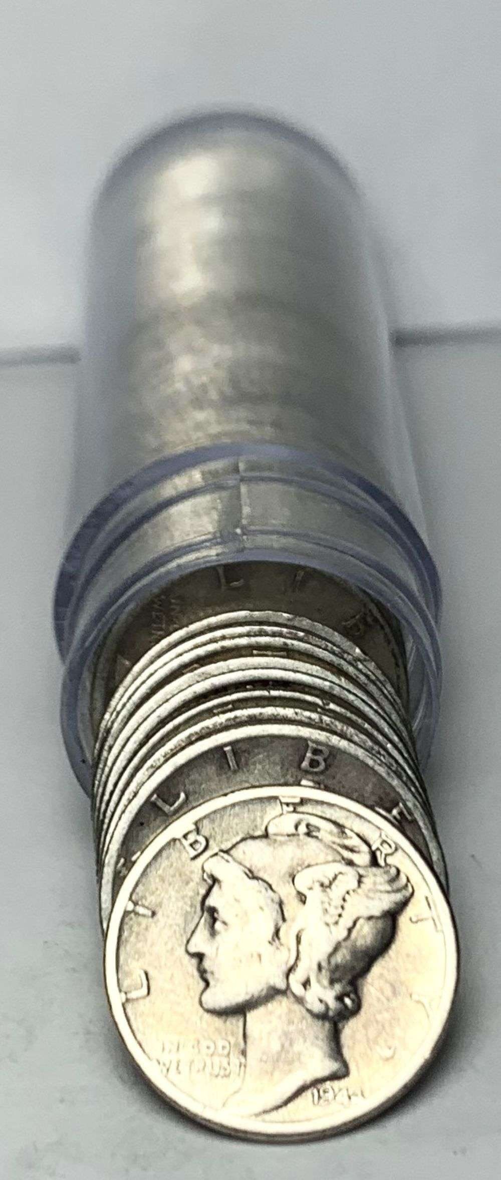 Last Minute! Roll (60) Mixed Dates Mercury Silver Dime (1 of 3)