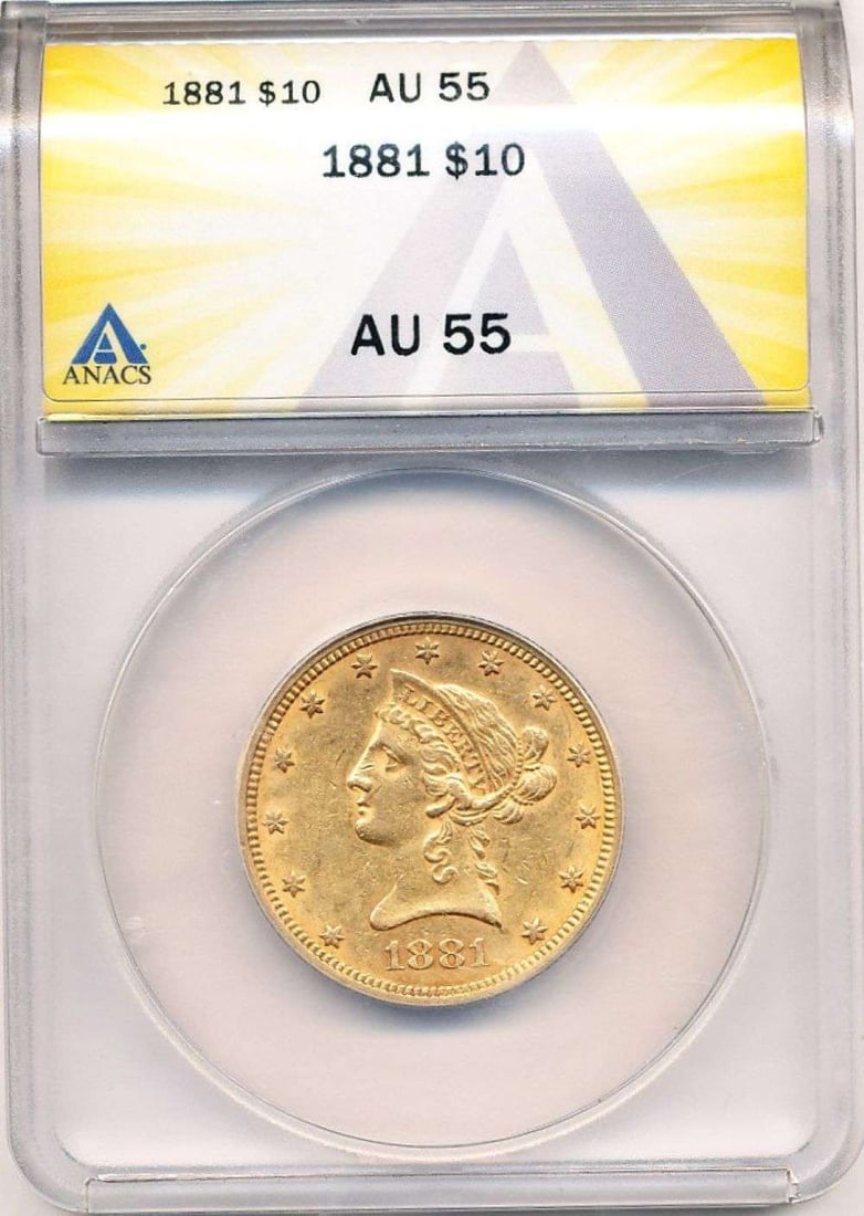 Last Minute! 1881 Gold $10 Liberty Head ANACS AU55: This consignment, we hope to offer over time across our various Whatnot channels, with the best material featured in our Wednesday auctions. We hope to be done with this stuff by the beginning of 2027