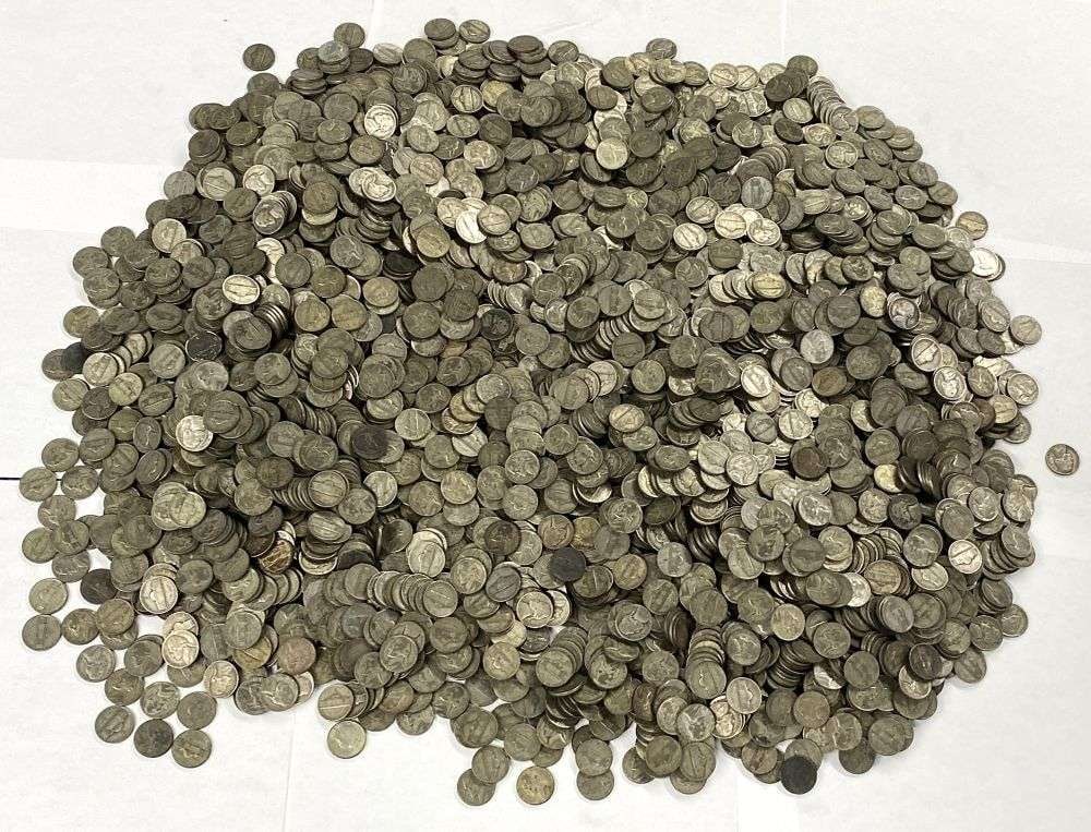 $5 Face World War II Silver Nickels (100-coins): "Struck between 1942 and 1945, War Nickels are a tangible artifact of America’s industrial mobilization during World War II. As nickel became a critical strategic metal for armor, weapons, and milit
