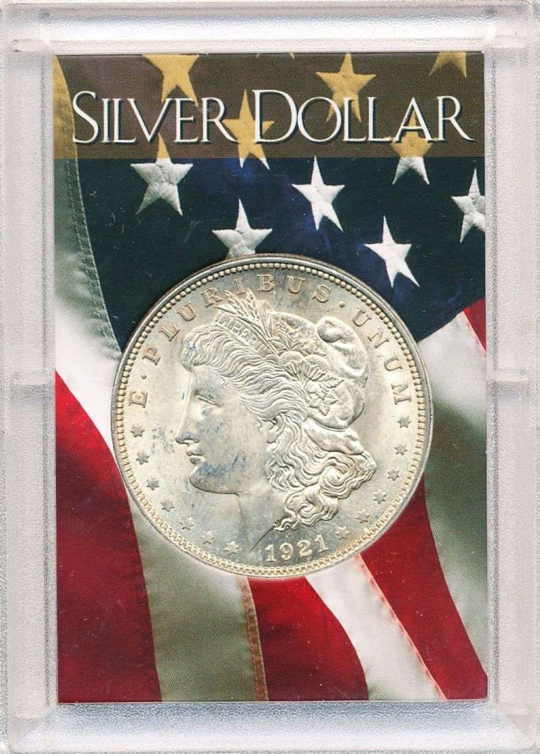 Last Minute! 1921 Morgan Silver Dollar MS64 American Flag Holder: A very special consignment. Once in a great while, some really, really nice silver dollars will hit the market. These coins come from a old, old-timer! By order of the consignor, none of these coins a