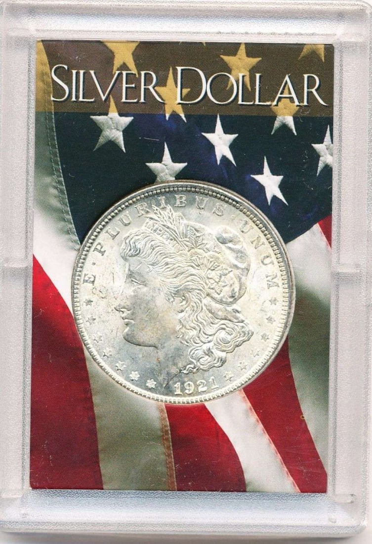 Last Minute! 1921 Morgan Silver Dollar MS64 American Flag Holder: A very special consignment. Once in a great while, some really, really nice silver dollars will hit the market. These coins come from a old, old-timer! By order of the consignor, none of these coins a