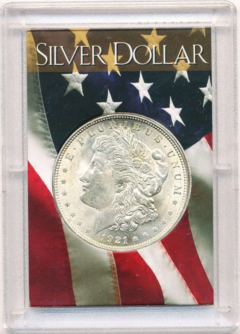 Last Minute! 1921 Morgan Silver Dollar MS64 American Flag Holder: A very special consignment. Once in a great while, some really, really nice silver dollars will hit the market. These coins come from a old, old-timer! By order of the consignor, none of these coins a