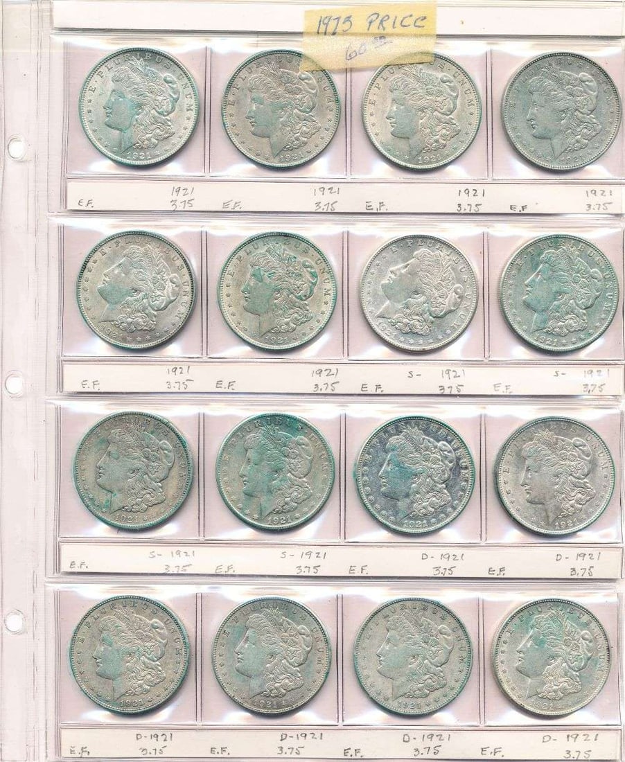 Last Minute! Vintage 1973 Prices Mixed Date Silver Dollar Set (16-coins) (1 of 4)