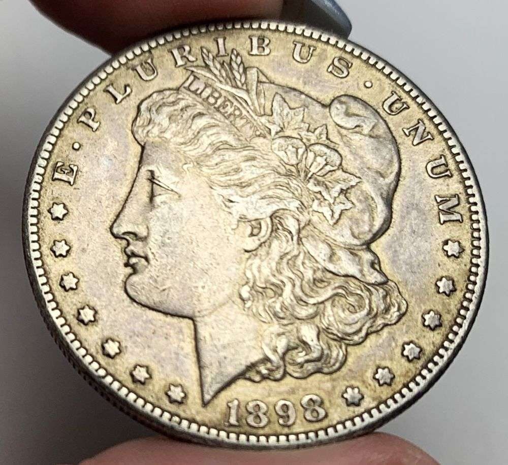 Last Minute! 1898-S Morgan Silver Dollar VF: A very special consignment. Once in a great while, some really, really nice silver dollars will hit the market. These coins come from a old, old-timer! By order of the consignor, none of these coins a