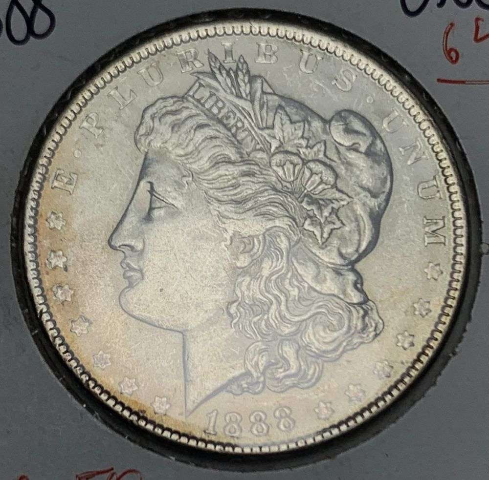 1888 Morgan Silver Dollar MS64: This consignment, we hope to offer over time across our various Whatnot channels, with the best material featured in our Wednesday auctions. We hope to be done with this stuff by the beginning of 2027