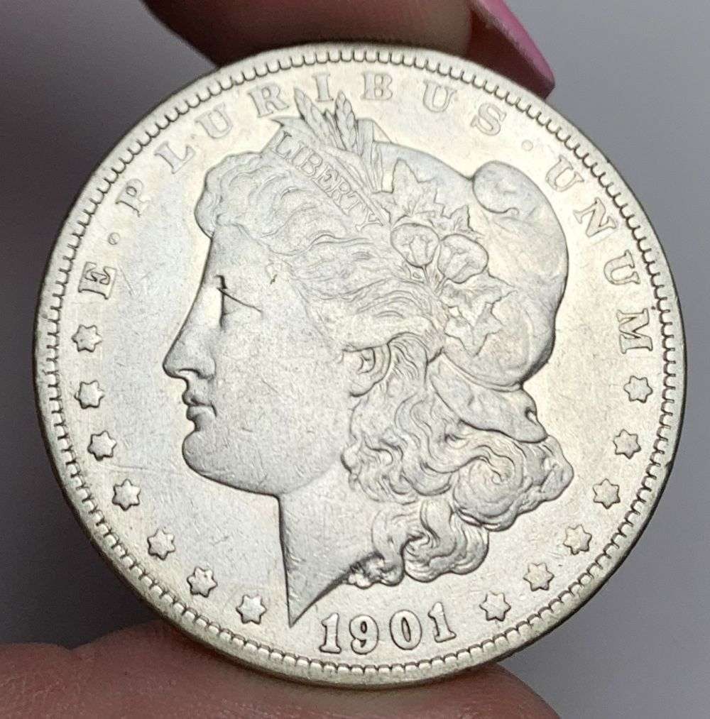 1901 Morgan Silver Dollar VF: This consignment, we hope to offer over time across our various Whatnot channels, with the best material featured in our Wednesday auctions. We hope to be done with this stuff by the beginning of 2027