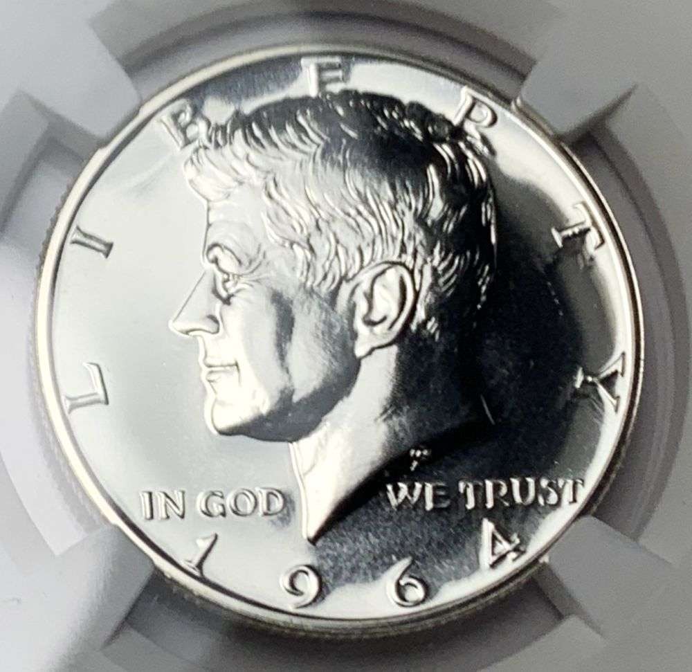 1964 Kennedy Silver Half Dollar NGC PF68: Winner shall receive the exact coin shown here. (MR/PB)
