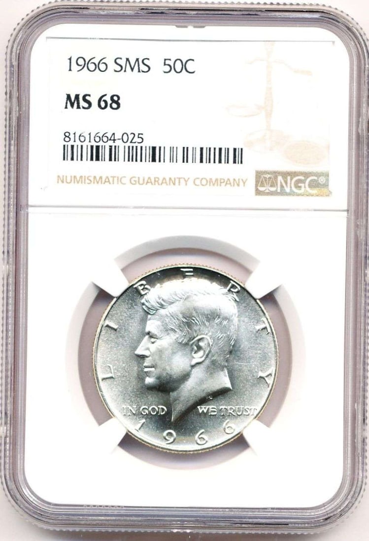 1966 Kennedy Silver Half Dollar NGC MS68 SMS (1 of 5)