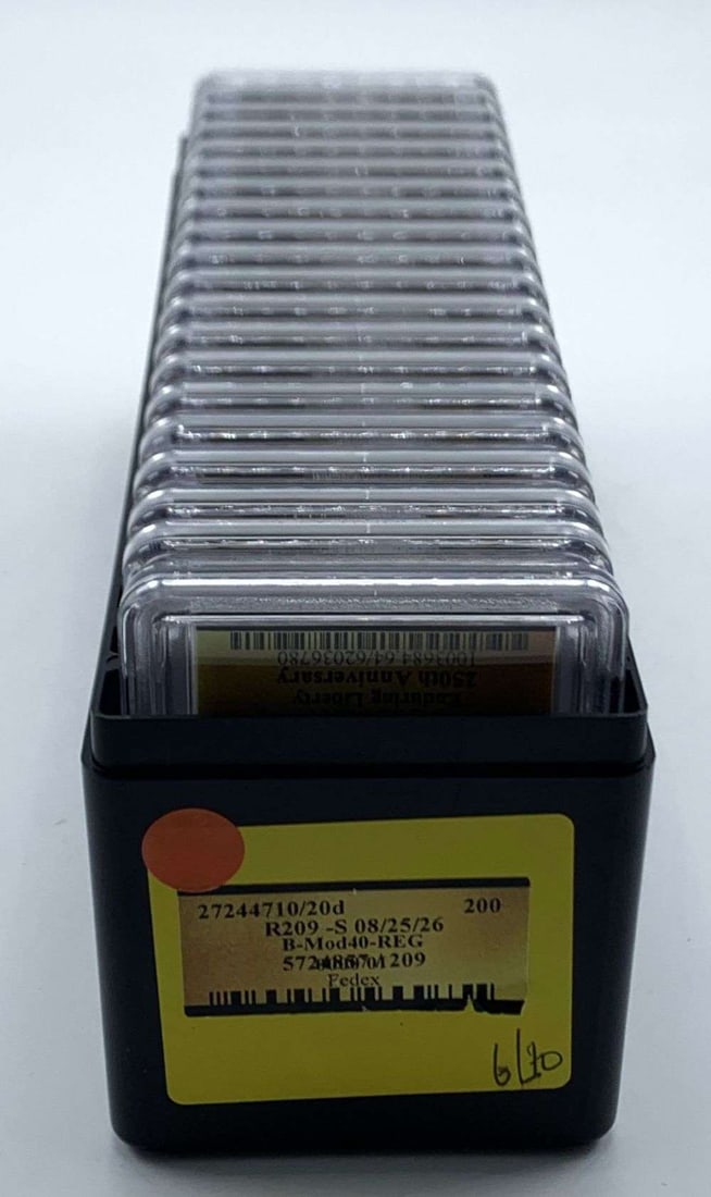 (20) 2026-D Enduring Liberty 250th Anniversary Half Dollar PCGS MS64 Sequential Serial Number: Winner shall receive the exact (20) coins shown here. (MR/B)