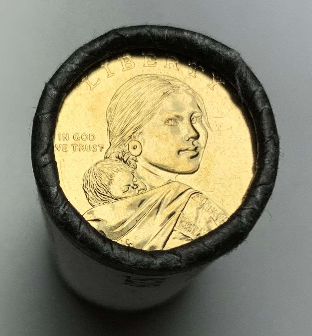 Roll (25) 2012-D Sacagawea Dollar: Winner shall receive the exact roll (25-coins) shown here. (MR/TVC=B)
