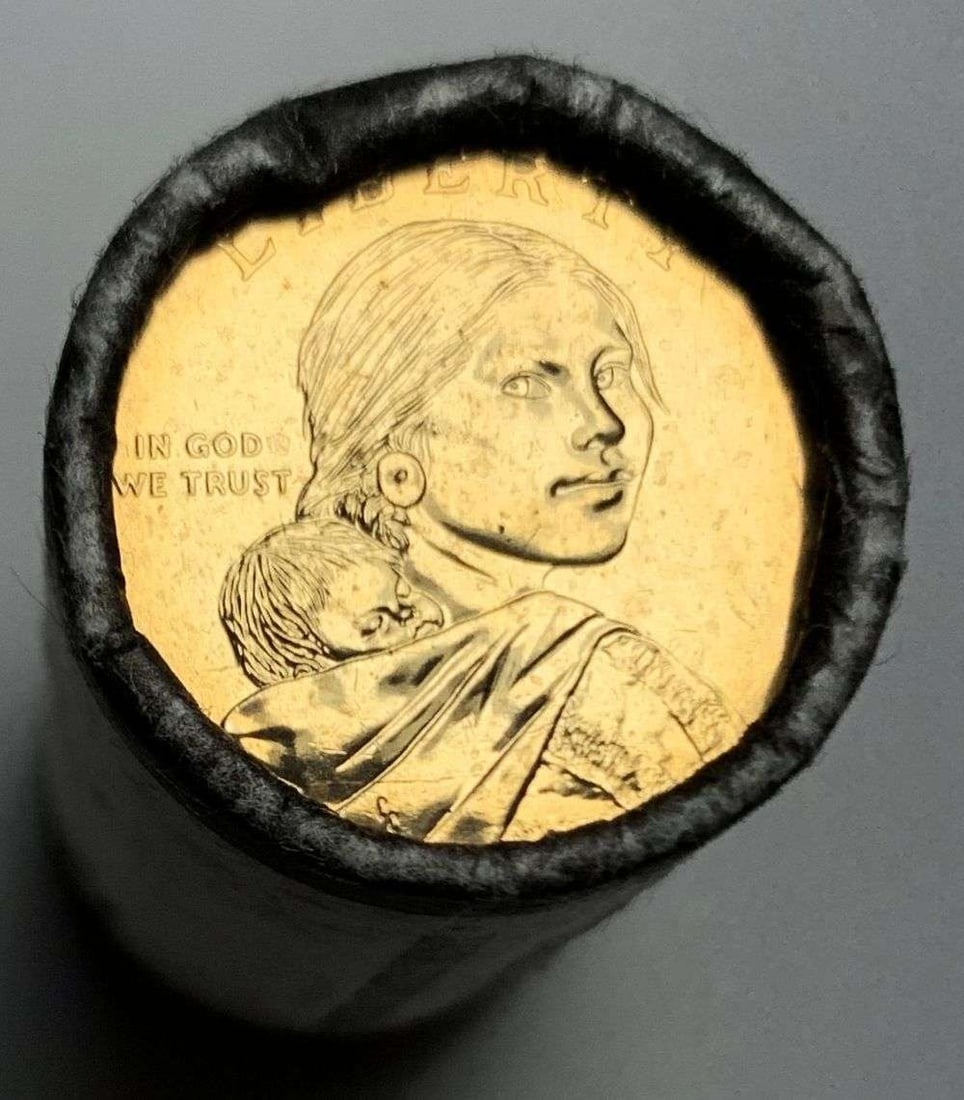 Roll (25) 2013-D Sacagawea Dollar: Winner shall receive the exact roll (25-coins) shown here. (MR/TVC=B)
