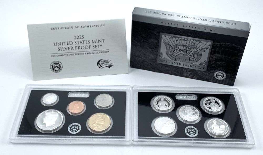 Rare Year United States Mint 2025-S Silver Proof Set OGP (10-coins): Winner shall receive the exact set (10-coins) shown here. (MR/ER)
