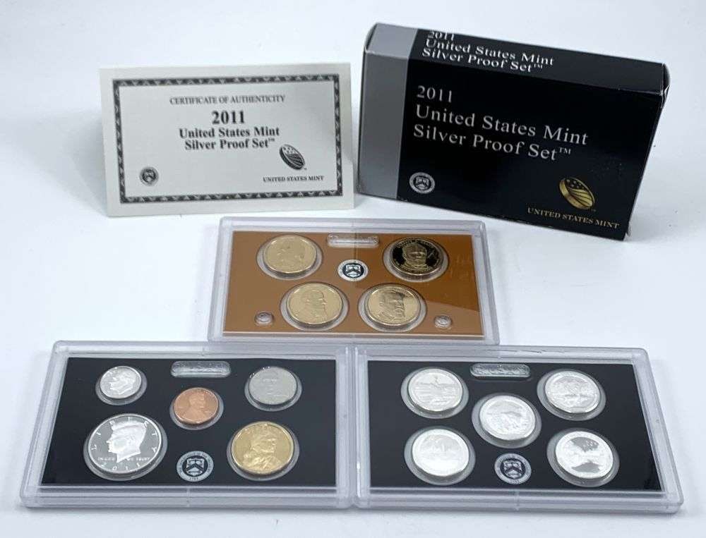Rare Year United States Mint 2011-S Silver Proof Set OGP (14-coins) (1 of 4)